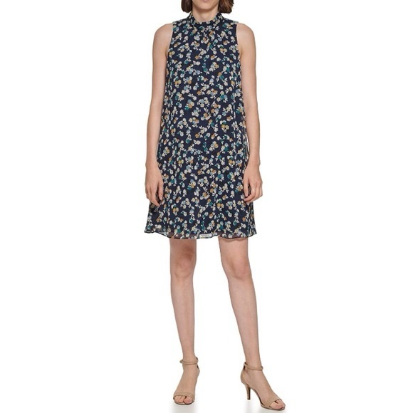 Tommy Hilfiger Dresses & Skirts - TOMMY HILFIGER FLORAL TRAPEZE DRESS SIZE 10‎
